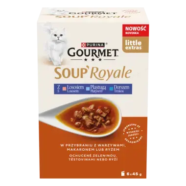 GOURMET® SOUP ROYALE z Łososiem, Płastugą i Dorszem