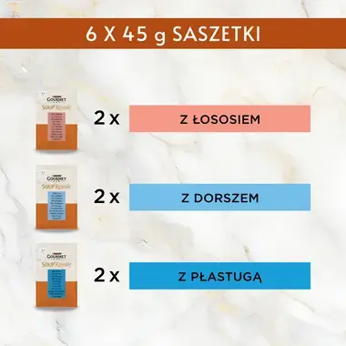 GOURMET™ SOUP z Tunczykiem, łososiem i dorszem