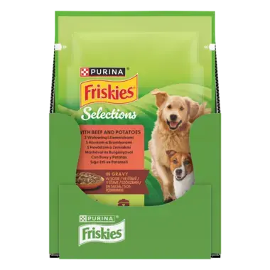 Friskies® Karma dla psów w sosie z wołowiną i ziemniakami