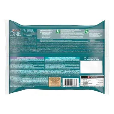 Purina® ONE® Indoor Mokra karma z Cielęciną i Tuńczykiem