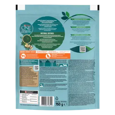 Purina® ONE® Dual Nature Spirulina z wołowiną dla kotów sterylizowanych