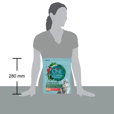 Purina® ONE® Dual Nature Spirulina z wołowiną dla kotów sterylizowanych
