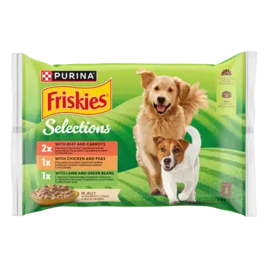 Friskies® Karma dla psów w galaretce (4 x 100 g)