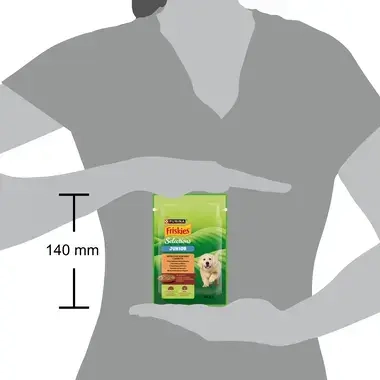 Friskies® Junior w sosie z kurczakiem i marchewką