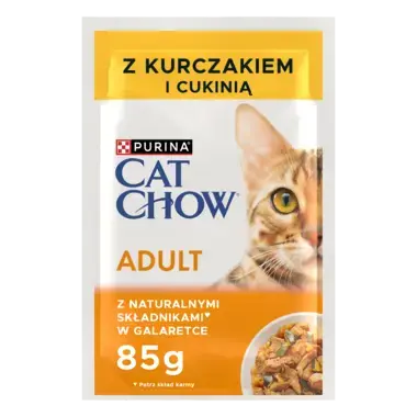 Cat Chow Adult Kurczak z cukinią w galaretce – mokra karma dla kotów