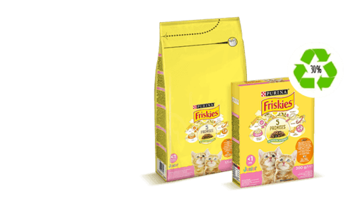 opakowania karmy Purina Friskies dla kota