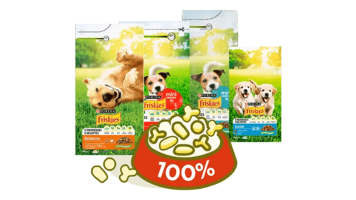 Różne suche karmy dla psów marki Friskies